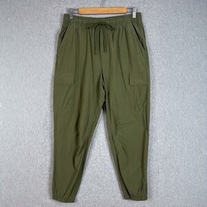 CALIA Olive Green Nyluxe Cargo Utility Jogger High Waisted Pants Size Medium